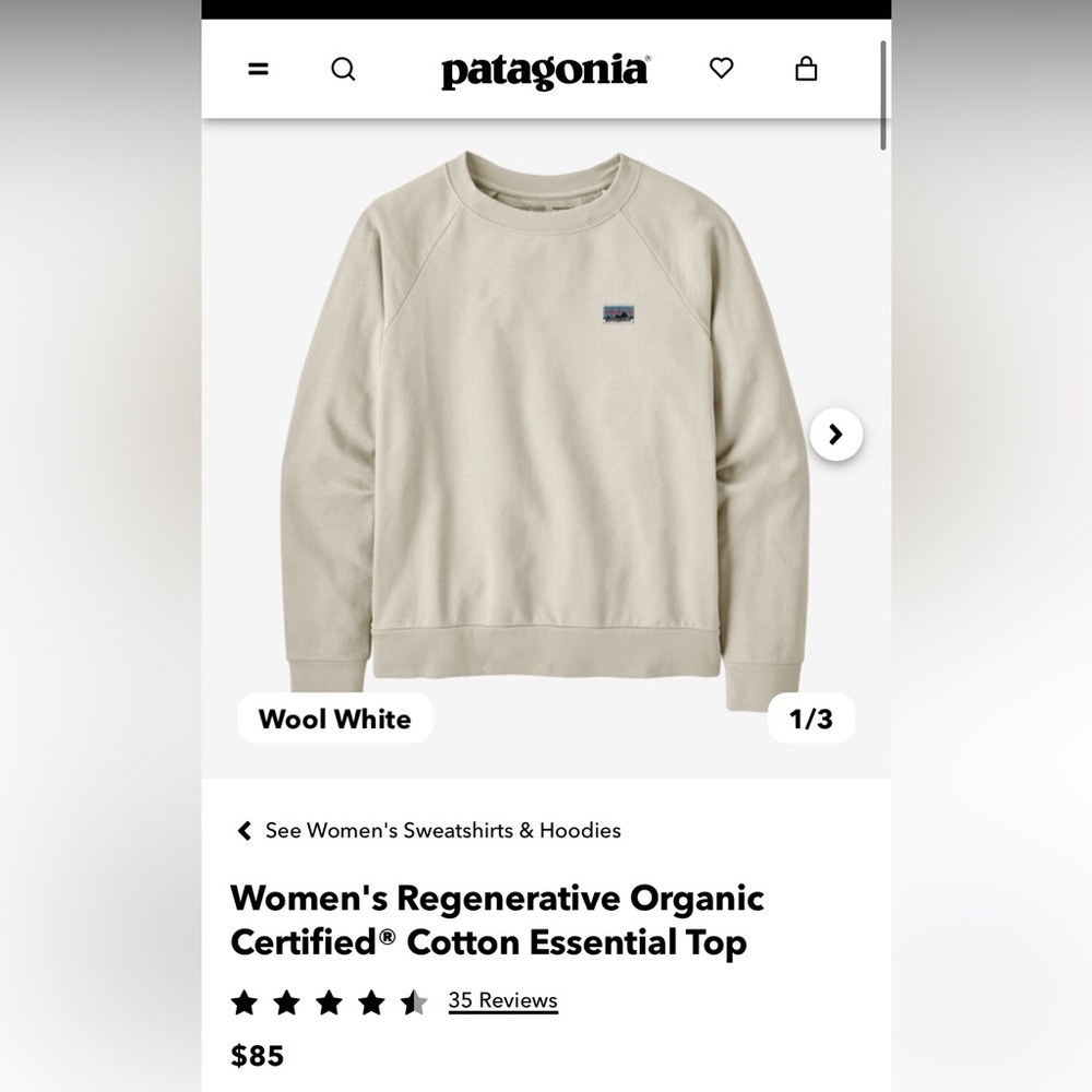Patagonia Women’s Regenerative Organic Certified Cotton Essential Top